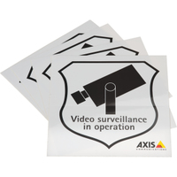 Bild von Axis Surveillance Sticker (pack of 50) Dekorativer Aufkleber Blau, Rot, Weiß