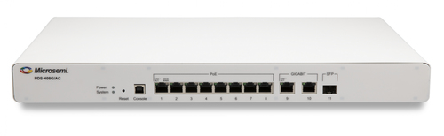 Bild von Microsemi PDS-408G Managed L2 Gigabit Ethernet (10/100/1000) Power over Ethernet (PoE) Weiß