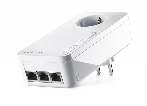 Bild von Devolo Magic 2 LAN triple 2400 Mbit/s Eingebauter Ethernet-Anschluss Weiß 1 Stück(e)