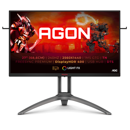 Bild von AOC AGON 3 AG273QZ Computerbildschirm 68,6 cm (27 Zoll) 2560 x 1440 Pixel Quad HD LED Schwarz