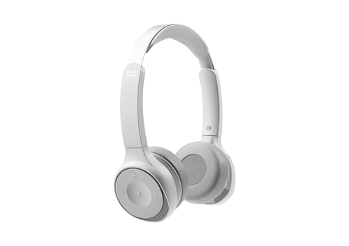 Bild von Cisco 730 Kopfhörer Verkabelt & Kabellos Kopfband Anrufe/Musik Bluetooth Platin
