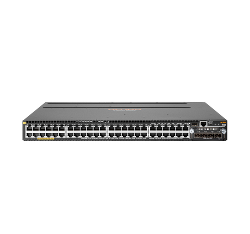 Bild von Hewlett Packard Enterprise Aruba 3810M 48G PoE+ 4SFP+ 680W Managed L3 Gigabit Ethernet (10/100/1000) Power over Ethernet (PoE) 1U Grau