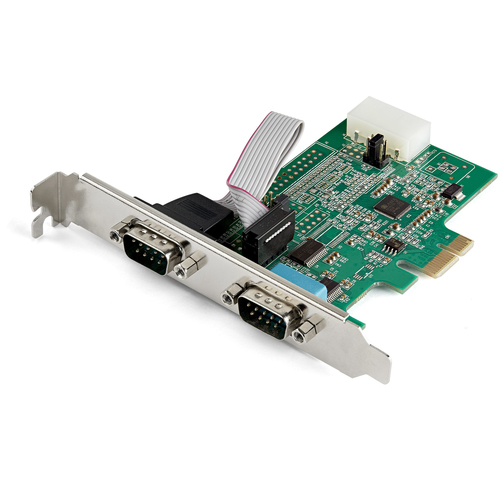 Bild von StarTech.com 2 Port Serielle PCI Express RS232 Adapter Karte - Serielle PCIe RS232 Kontroller Karte - PCIe zu Dual Serielle DB9 - 16950 UART - Erweiterungskarte - Windows & Linux