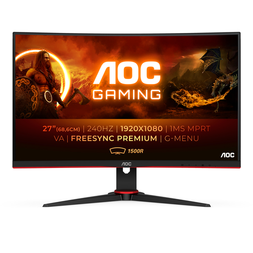 Bild von AOC G2 C27G2ZE/BK Computerbildschirm 68,6 cm (27 Zoll) 1920 x 1080 Pixel Full HD LED Schwarz, Rot