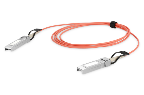 Bild von ASSMANN Electronic DN-81227 InfiniBand-Kabel 1 m SFP+ Rot, Silber