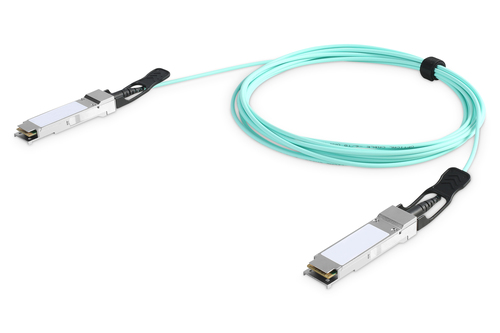 Bild von ASSMANN Electronic DN-81312 InfiniBand-Kabel 5 m QSFP+ Mintfarbe, Silber