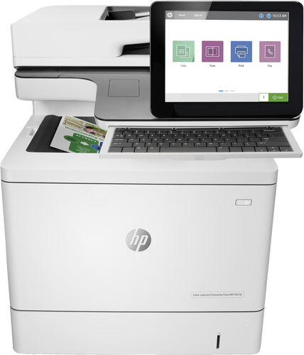 Bild von HP Color LaserJet Enterprise Flow MFP M578c, Drucken, Kopieren, Scannen, Faxen, Beidseitiger Druck; ADF für 100 Blatt; Energieeffizient