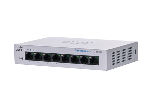 Bild von Cisco CBS110 Unmanaged L2 Gigabit Ethernet (10/100/1000) Grau