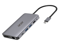 Bild von Acer HP.DSCAB.009 Notebook-Dockingstation & Portreplikator Kabelgebunden USB 3.2 Gen 1 (3.1 Gen 1) Type-C Silber