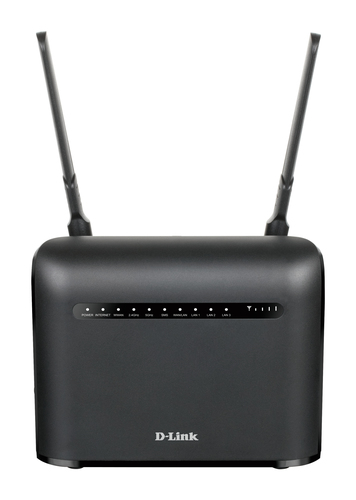 Bild von D-Link AC1200 WLAN-Router Gigabit Ethernet Dual-Band (2,4 GHz/5 GHz) 4G Schwarz