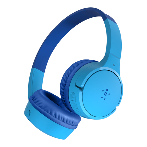 Bild von Belkin SOUNDFORM Mini Kopfhörer Verkabelt & Kabellos Kopfband Musik Mikro-USB Bluetooth Blau