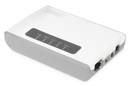 Bild von Digitus 2-Port USB 2.0 Wireless Multifunction Network Server, 300 Mbps