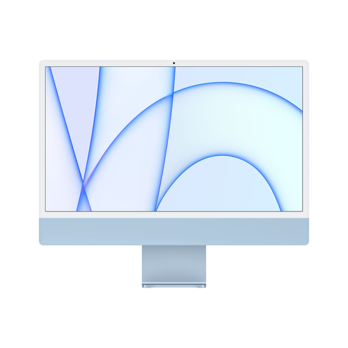 Bild von Apple iMac Apple M 61 cm (24 Zoll) 4480 x 2520 Pixel 8 GB 256 GB SSD All-in-One-PC macOS Big Sur Wi-Fi 6 (802.11ax) Blau