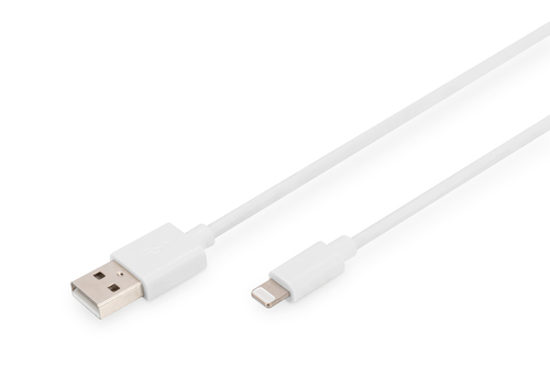 Bild von Digitus Lightning auf USB A Daten-/Ladekabel, MFI zertifiziert