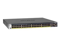 Bild von NETGEAR M4300-52G-PoE+ 1000W PSU Managed L2/L3/L4 Gigabit Ethernet (10/100/1000) Power over Ethernet (PoE) 1U Schwarz