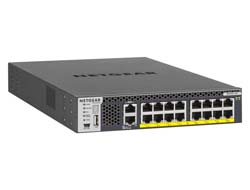 Bild von NETGEAR M4300-16X Managed L3 10G Ethernet (100/1000/10000) Power over Ethernet (PoE) 1U Schwarz