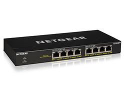 Bild von NETGEAR GS308PP Unmanaged Gigabit Ethernet (10/100/1000) Power over Ethernet (PoE) Schwarz