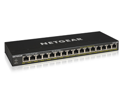 Bild von NETGEAR GS316PP Unmanaged Gigabit Ethernet (10/100/1000) Power over Ethernet (PoE) Schwarz