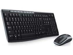 Bild von Logitech Wireless Combo MK270 Tastatur Maus enthalten Haus USB QWERTZ Deutsch Schwarz