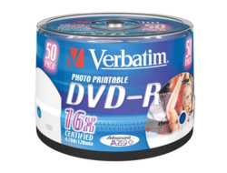 Bild von Verbatim 43533 DVD-Rohling 4,7 GB DVD-R 50 Stück(e)