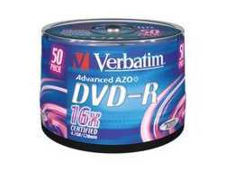 Bild von Verbatim DVD-R Matt Silver 4,7 GB 50 Stück(e)