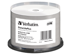 Bild von Verbatim DataLifePlus 4,7 GB DVD-R 50 Stück(e)