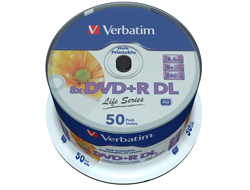 Bild von Verbatim 97693 DVD-Rohling 8,5 GB DVD+R DL 50 Stück(e)