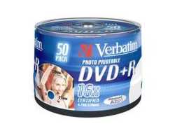 Bild von Verbatim DVD+R Wide Inkjet Printable No ID Brand 4,7 GB 50 Stück(e)