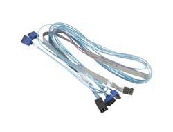 Supermicro - Internes SAS-Kabel - mit Sidebands - 4x Mini SAS HD (SFF-8643) (M) bis SATA, Seitenband (W) - 75 cm