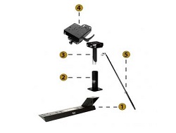 Gamber-Johnson 7170-0501 laptop stand Laptop & tablet arm Black