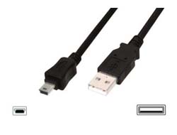 Digitus - USB2.0 Anschlusskabel, 1 m