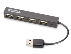 Ednet - USB 2.0 Notebook HUB, 4-Port