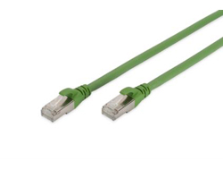 DIGITUS CAT 6A S-FTP Patchkabel Cu PUR AWG 26/7 Lange 10m Farbe Grun ahnlich RAL 6018