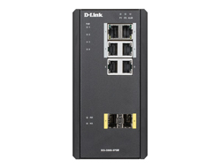Bild von D-Link DIS‑300G‑8PSW Managed L2 Gigabit Ethernet (10/100/1000) Power over Ethernet (PoE) Schwarz