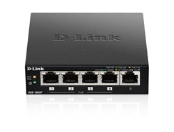 Bild von D-Link DGS-1005P/E Netzwerk-Switch Unmanaged Gigabit Ethernet (10/100/1000) Power over Ethernet (PoE) Schwarz