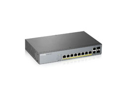 Bild von Zyxel GS1350-12HP-EU0101F Netzwerk-Switch Managed L2 Gigabit Ethernet (10/100/1000) Power over Ethernet (PoE) Grau