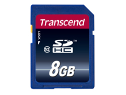 Bild von Transcend TS8GSDHC10 Speicherkarte 8 GB SDHC NAND Klasse 10