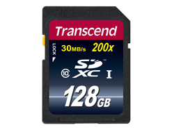 Bild von Transcend 128GB SDXC Class 10 Klasse 10