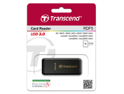 Bild von Transcend RDF5 Kartenleser USB 3.2 Gen 1 (3.1 Gen 1) Type-A Schwarz