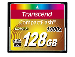 Bild von Transcend 1000x CompactFlash 128GB Kompaktflash MLC