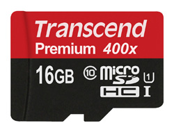 Bild von Transcend 16GB microSDHC Class 10 UHS-I MLC Klasse 10