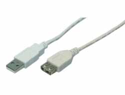 Bild von M-Cab USB 2.0 Kabel - A/B - St/St - grau - 1.80m