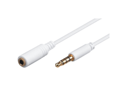3.5MM JACK EXTENSION 2.0M WHI