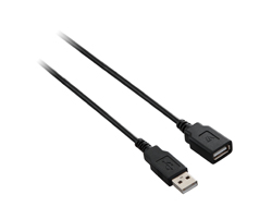 V7 USB-Verlängerungskabel A/A - USB A/USB A 1,8m schwarz