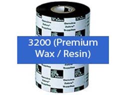 Zebra 3200 Wax/Resin - 60 mm x 300 m - Farbband - für TLP 2746; Zebra ZT220; TLP 2746, 2746e