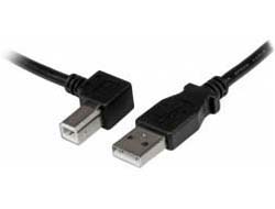 Bild von StarTech.com 1m USB 2.0 A auf B Kabel links gewinkelt - St/St