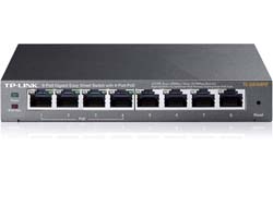 Bild von TP-Link TL-SG108PE Netzwerk-Switch Managed L2 Gigabit Ethernet (10/100/1000) Power over Ethernet (PoE) Schwarz